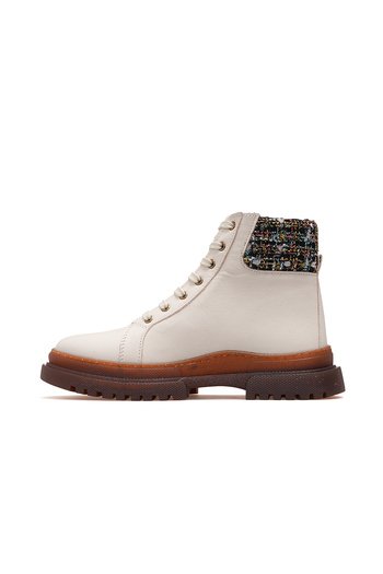 Mammamia Γυναικείες μπότες από γνήσιο δέρμα Casual Boots 25k D25kb-8055 Z Μπεζ