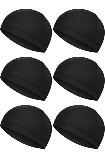 Hope 6 Pieces Skull Caps Helmet Liner Sweat Wicking Cap Running Hats Cycling Skull Caps for Men