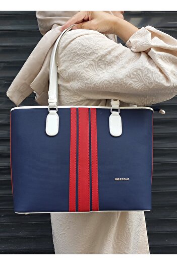 Just Polo JP Justpolo Women's Large Size 3 Compartment Shoulder Bag