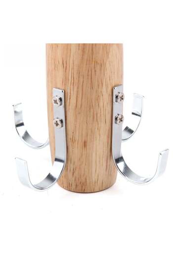 GOTA Scarf and Tie Hanger with 5 Metal Hooks - Organize and Display Accessories Elegantly