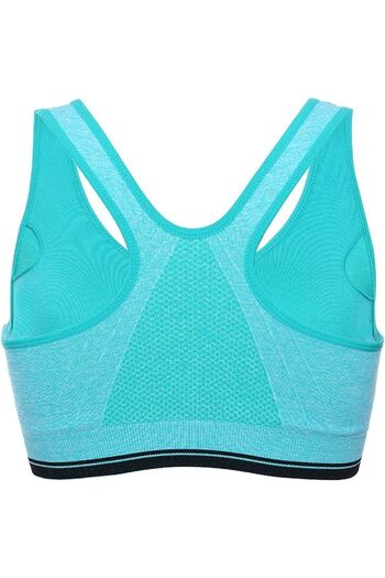 Hope 2 PACK Women's Padded Frontzip Racerback Sports Bra For Gym, Yoga, Grey (Size M to XL)