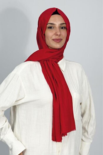 Betimoda Aya Fine Cotton Solid Color Shawl Burgundy