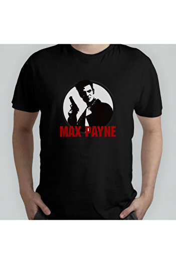 Pixxa Max Payne Unisex 100% Cotton Crew Neck T-Shirt Model 1