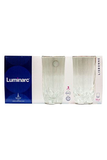 Luminarc Lisbonne High Ball Tumbler, 33 cl, 3 pcs