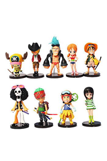 HALAMODO 9-Piece Roronoa Zoro Action Figure Set