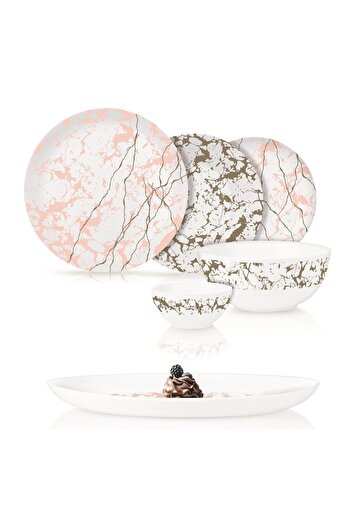 Luminarc Opal Dinner Set, Diwali Zendit, 26 pcs