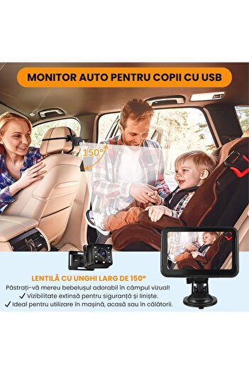 OEM Monitor auto HD 4.3 inch CLT-805, IPS display, 1080P resolution, 150° wide angle, PAL/NTSC compatib