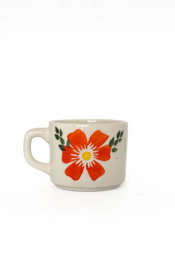 Hausette Flower Pattern Ceramic Turkish Coffee, Mug, Turkish Coffee Cup, Cup, Mug