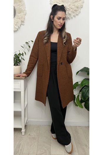 styleFlex Fluffy coat made of imitation wool material
