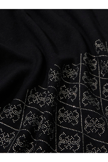 Guess Nora Women's Black Knitwear Shawl W5Bz21Z2Nq2-Jblk