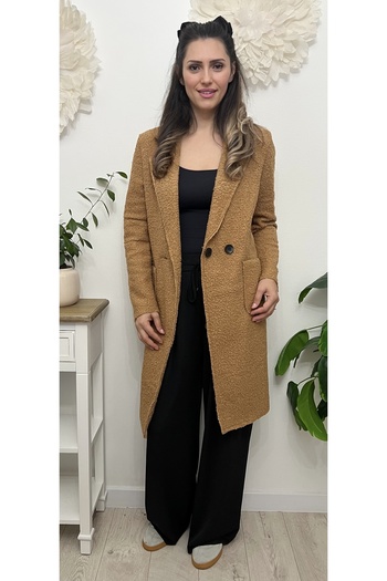 styleFlex Fluffy coat made of imitation wool material