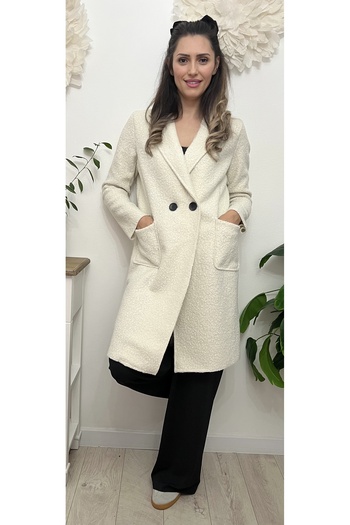 styleFlex Fluffy coat made of imitation wool material