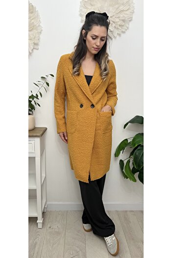 styleFlex Fluffy coat made of imitation wool material
