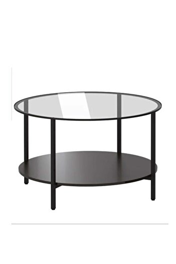 AGD coffee table Black/gray 75x45cm
