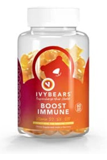 IvyBears Boost Immune Vitamin Supplements 60-Gummies, 150 g