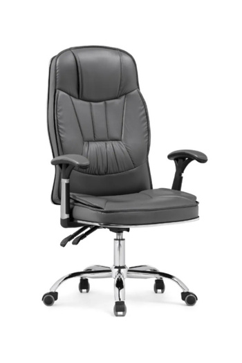 Traffic Chairs gray leather swivel chair