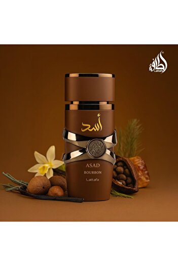 Lattafa perfumes Lattafa Asad Bourbon for Unisex Eau de Parfum Spray, 3.4 Ounce / 100 ml