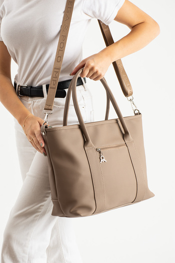 Çanta Trend Mega Polo Faux Leather Crossbody Shoulder Bag