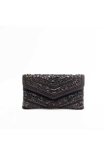 crystalicious Naomi Elegant Clutch With Glass Beadwork For Elegant Evenings Out