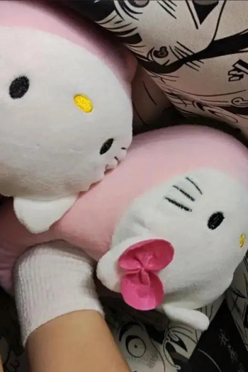 Touz Moda Sanrio Cute Kitty Plush Slippers