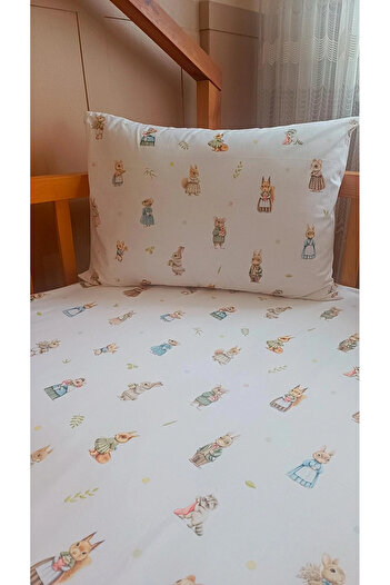 OGUZ ATA CONCEPT 100% Cotton Liquid-Proof Elastic Bed Sheet Bed Protector Mattress Protector