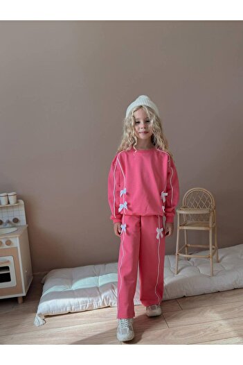 Jolly Kids Girl's Winter Set with Arabiyeli Kurde Detail