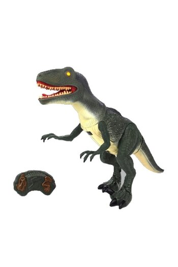 Toy Toy Toy Dinosaur with infrared remote control, lights and sounds, 30 cm, Green, 3+ years