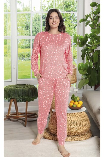 Aydoğan Set de pijamale Yavruağzı Napoli din seria Pure, cu mâneci lungi