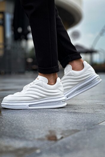 Zerenyus Sollıevo Rx Transparent Sole Lace-Up Men's Sneaker White