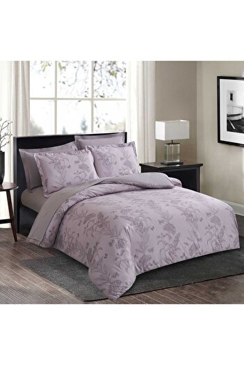 Caressa Polyester Bedding Set, HFJ-FM, 2 persons, purple, 6 pieces