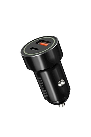 Xo Car Charger CC32, USB/USB-C, Quick Charge 3.0, Power Delivery 18W, Black