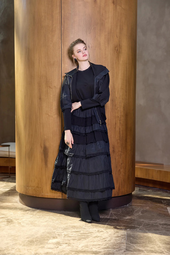 MissWhence Jacketed Double Dress 38807 Coffee