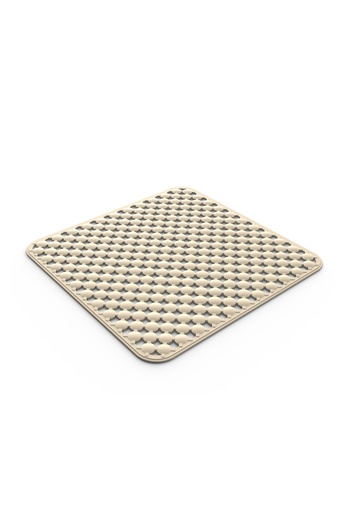 Iobagno Bath Mat Geomag TA 0203, beige, 51 x 51 cm