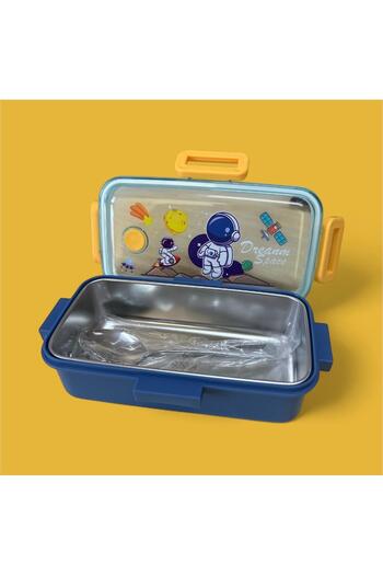 FixPoint Stainless Steel Food Storage and Transport Container Navy Blue 530 ml P-1445