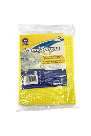 ABA Kitchen Cleaning Cloth, Impregnated Cellulose, 5 pcs/set, 17 x 18 cm