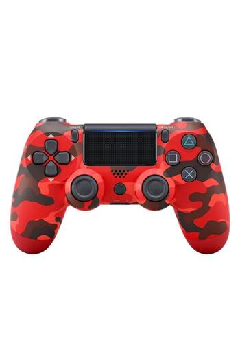 DigikalaX Controller Wireless Doubleshock Joystick, Compatible PS4/Pro/Slim, Touchpad, Rosu Army