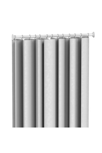 SANIPLAST Shower Curtain Rod, Telescopic/Extendable, 3FTU903002, Aluminum, White, 80-135 cm