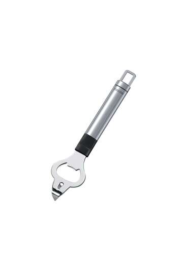 PROLINE Bottle, Can, and Lid Opener, 3126, Stainless Steel + Plastic, 8.5 x 2 x 23.5 cm