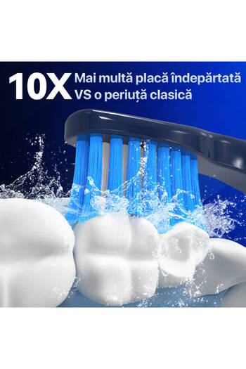 DrKala Sonic Electric Toothbrush, 5 Modes, 5 DuPont Heads, up to 40,000 vibrations/min, IPX7, Dark B