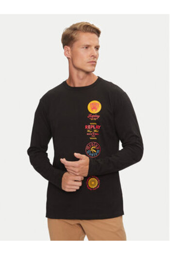 Replay Ανδρικό T-Shirt M6989 .000.2660 Μαύρο