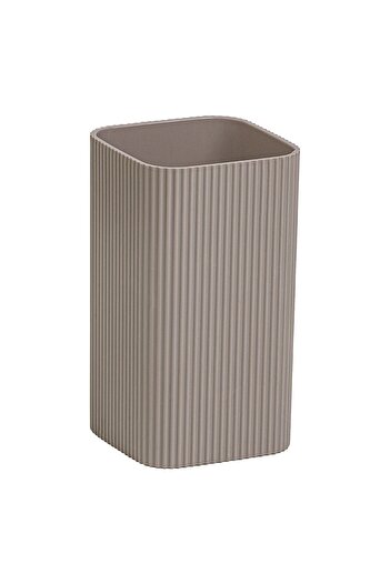 Okyanus Home Bath cup for personal hygiene, Stella OKY-464, polystyrene, stand, brown, 11 x 6.8 x 6.