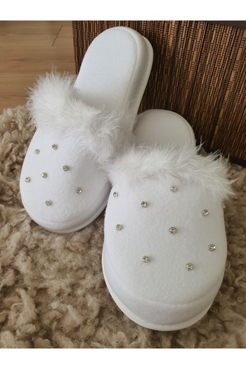 Fiyonks Atölye Maternity Slippers, Postpartum Slippers, Bride Slippers