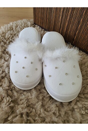 Fiyonks Atölye Maternity Slippers, Postpartum Slippers, Bride Slippers