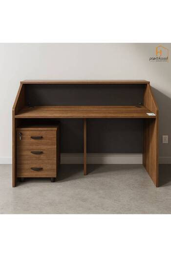 Al Saada Home Limited Quantity Wooden Counter Desk - 140×60×110cm - Brown