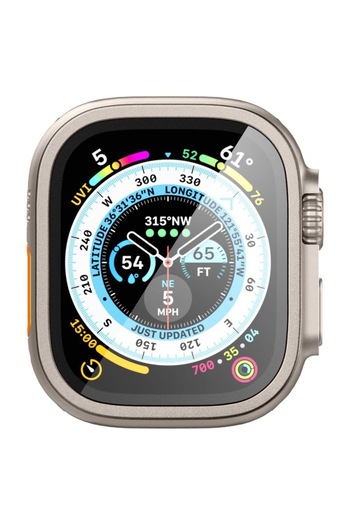 Danex Folie Armour Shield pentru Apple Watch Ultra/Ultra 2, F53, Metal, Titanium