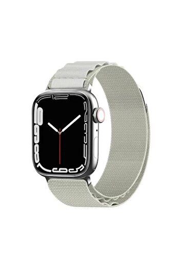 Danex Watch strap for Apple Watch 1/2/3/4/5/6/7/8/9/10/SE/SE 2 38/40/41/42mm, F62, Nylon, StarPearl White