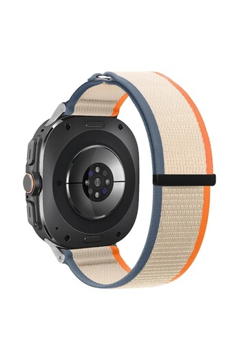 Danex Strap for Samsung Galaxy Watch Ultra 47mm, Z21, Metal, Orange Touch/Beige