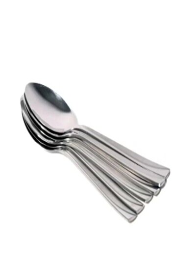 undefined 6-Piece Stainless Steel Dinner Spoon Set - Silver