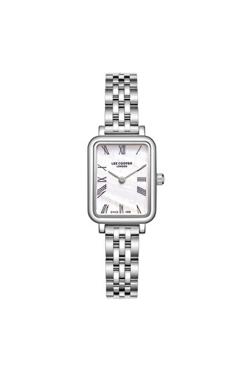 Lee Cooper Lc08232.320 Rectangular Case Roman Numeral 3 Atm Water Resistant Metallic Color Women's Wristwatch