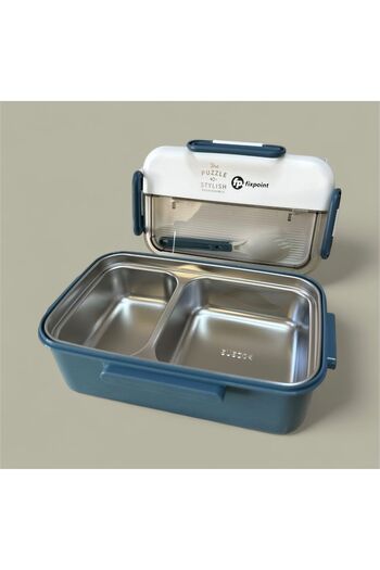 FixPoint Stainless Steel Food Storage and Transport Container Blue 1100 ml P-1840